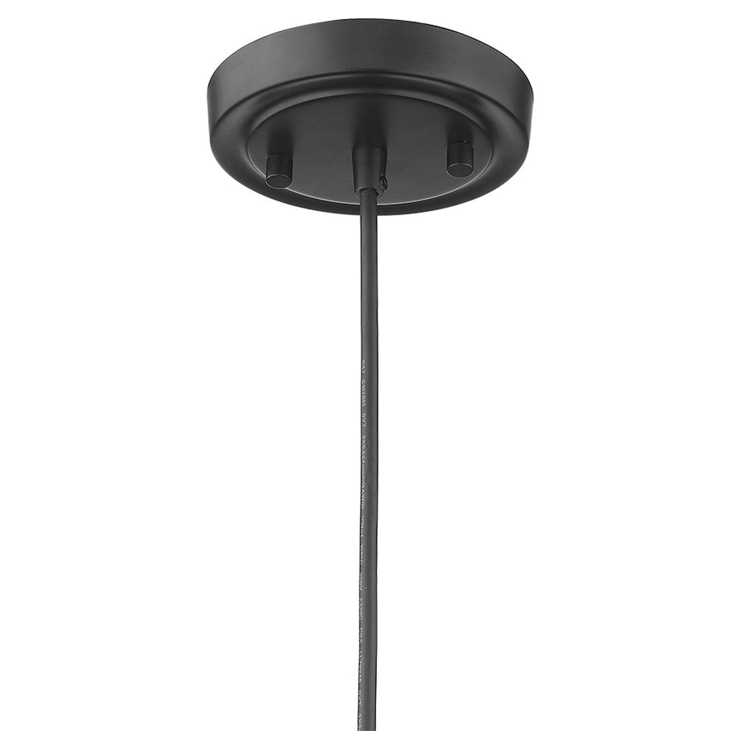 Lamia 3-Light Matte Black Mini Pendant - AFS