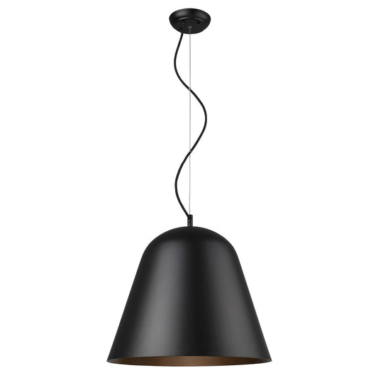 Knell 1-Light Matte Black Pendant - AFS