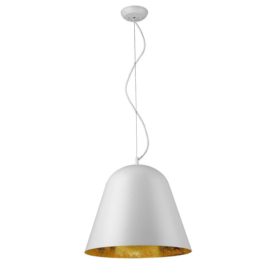 Knell 1-Light White Pendant - AFS