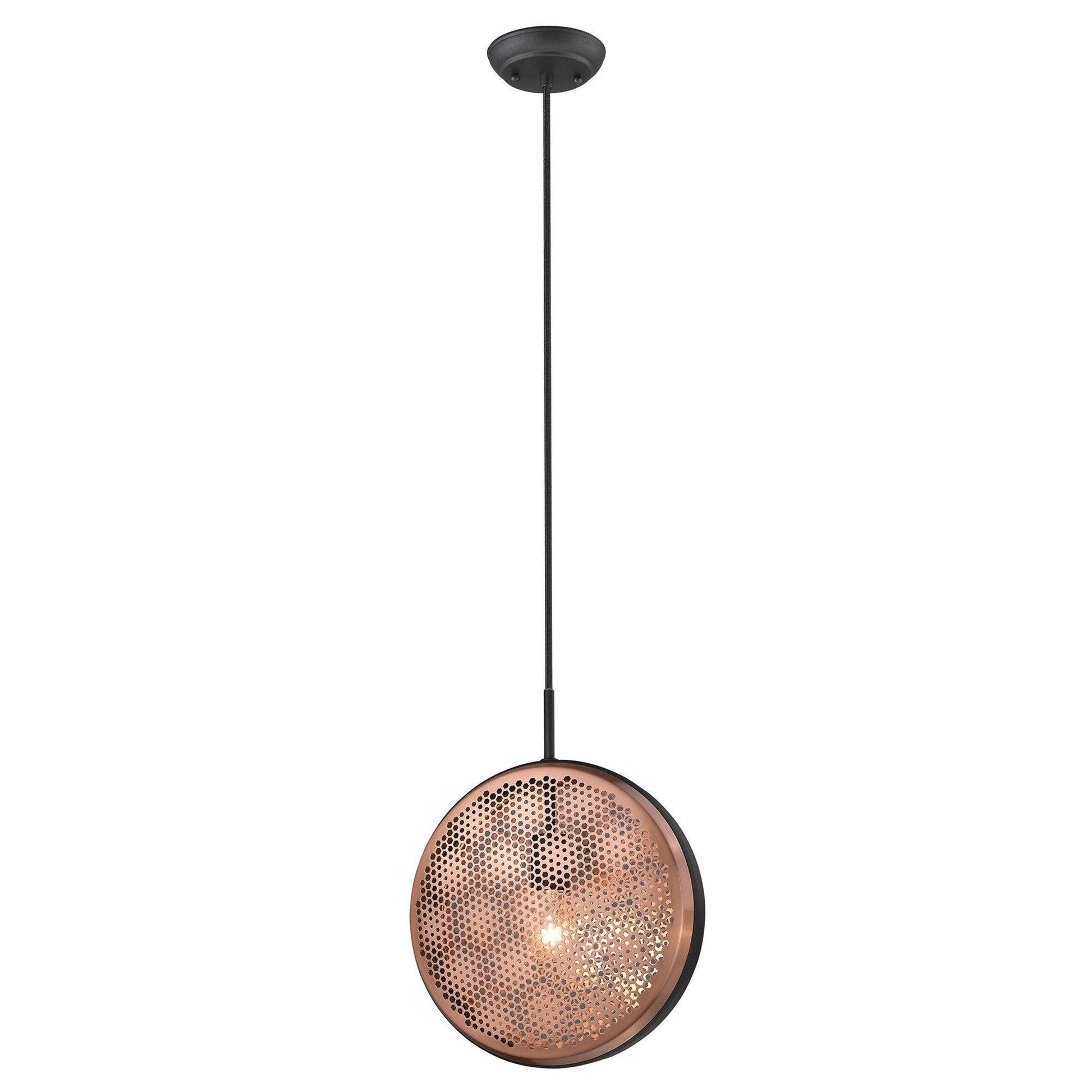 Tholos 1-Light Matte Black Pendant - AFS