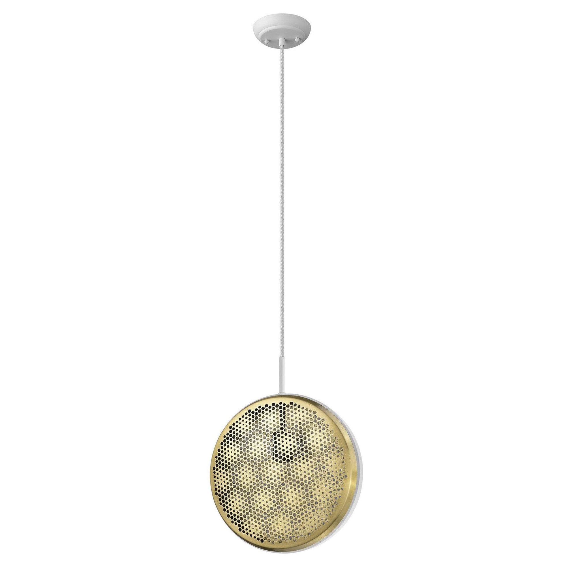 Tholos 1-Light White Pendant - AFS