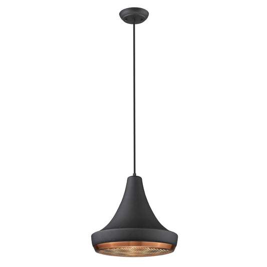 Tholos 1-Light Matte Black Pendant - AFS