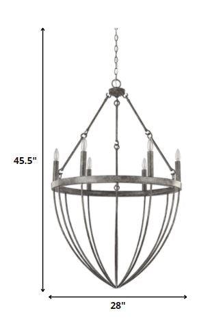 Harlow 6-Light Ash Chandelier - AFS