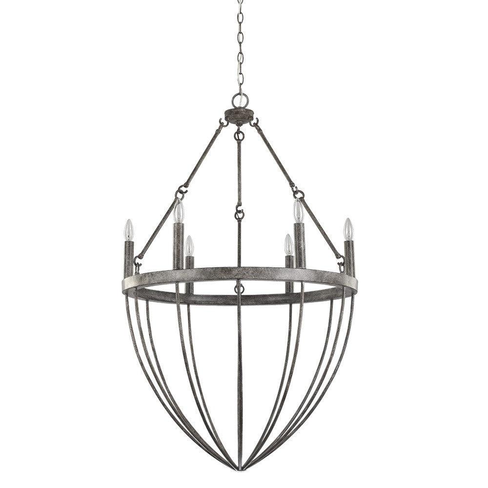 Harlow 6-Light Ash Chandelier - AFS