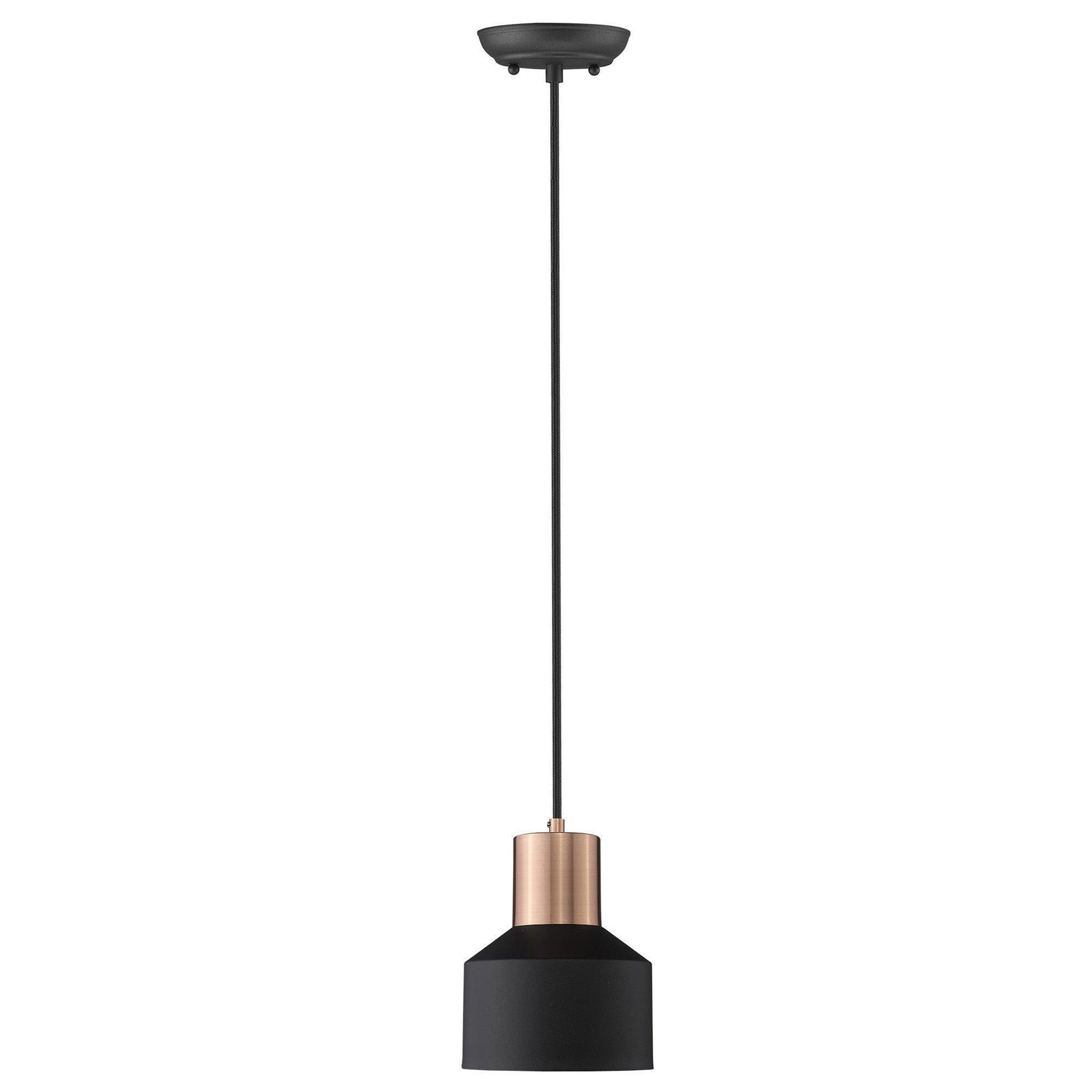 Matte Black and Rose Gold Pendant Hanging Light - AFS