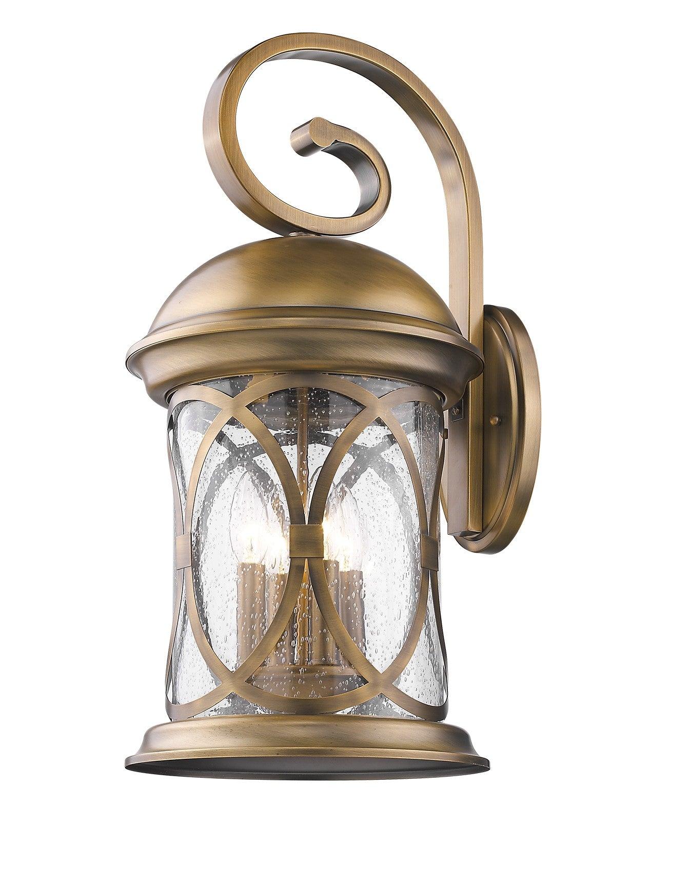 Lincoln 4-Light Antique Brass Wall Light - AFS