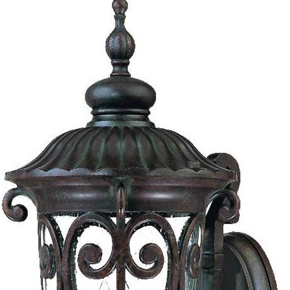 Naples 3-Light Marbelized Mahogany Wall Light - AFS