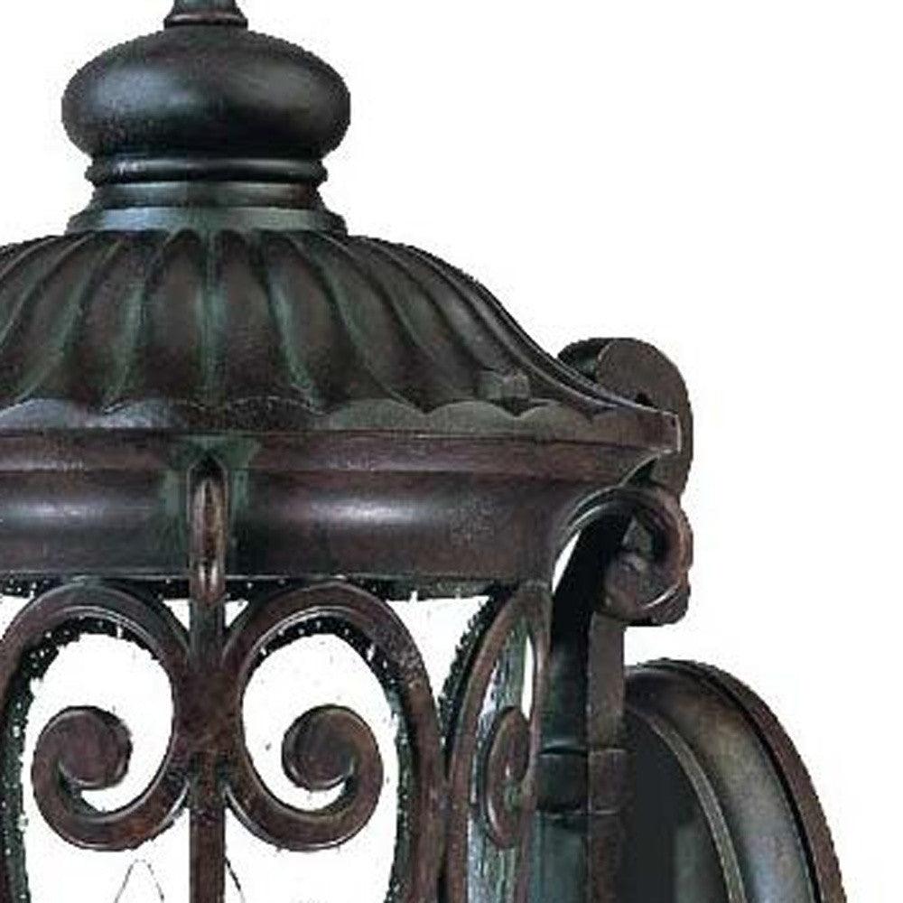 Naples 3-Light Marbelized Mahogany Wall Light - AFS