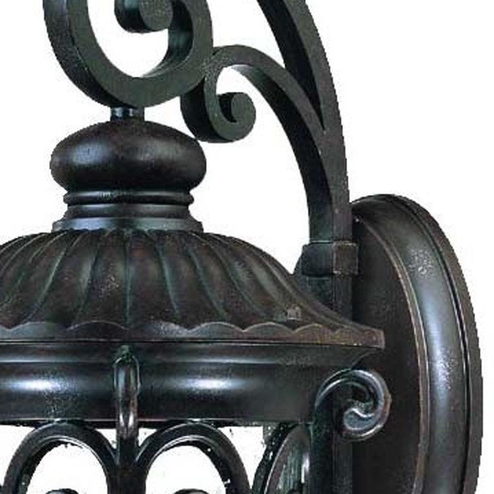 Naples 3-Light Marbelized Mahogany Wall Light - AFS