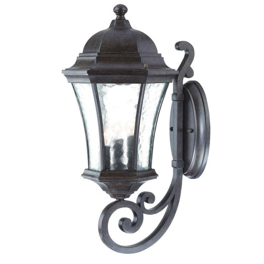 XL Antique Black Tapered Lantern Wall Light - AFS