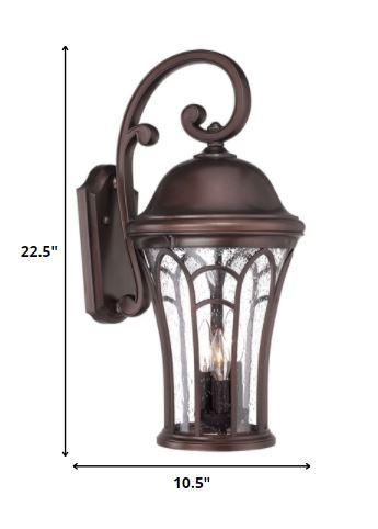 XL Bronze Tapered Goblet Wall Light - AFS