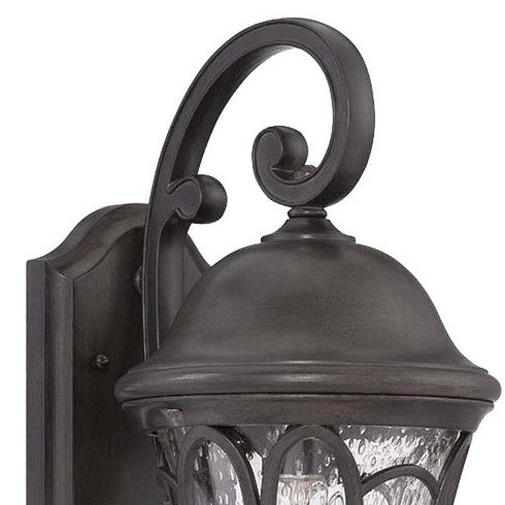 XL Matte Black Tapered Goblet Wall Light - AFS