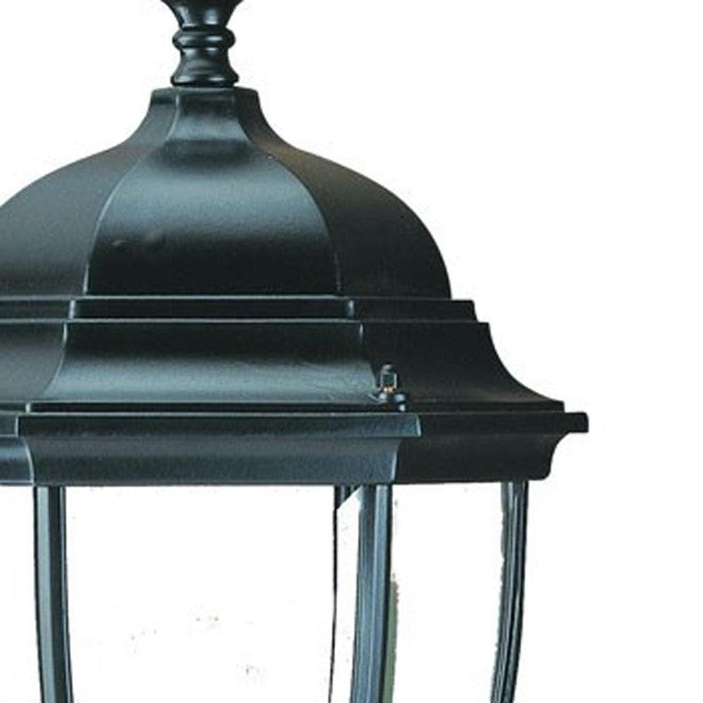 Matte Black Ornamental Lantern Wall Light - AFS