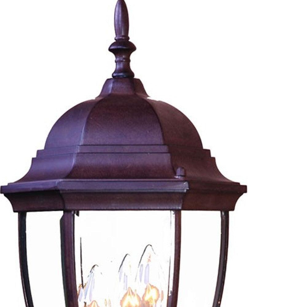 Dark Brown Ornamental Lantern Wall Light - AFS