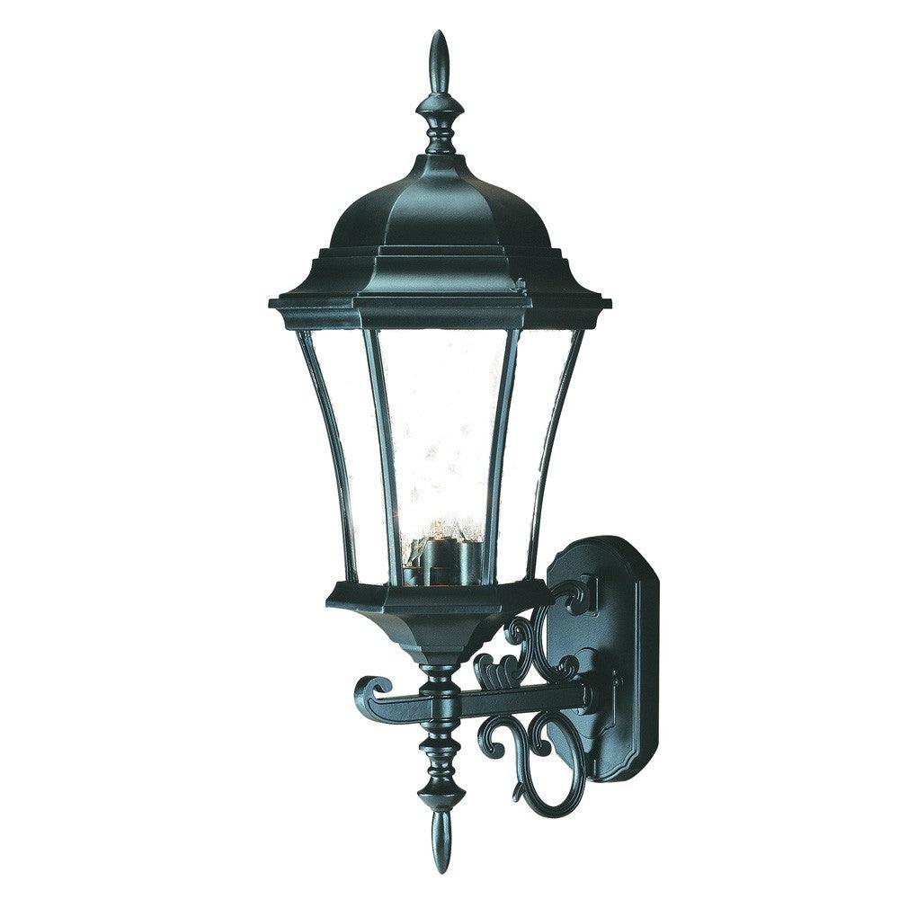 Matte Black Ornamental Carousel Lantern Wall Light - AFS