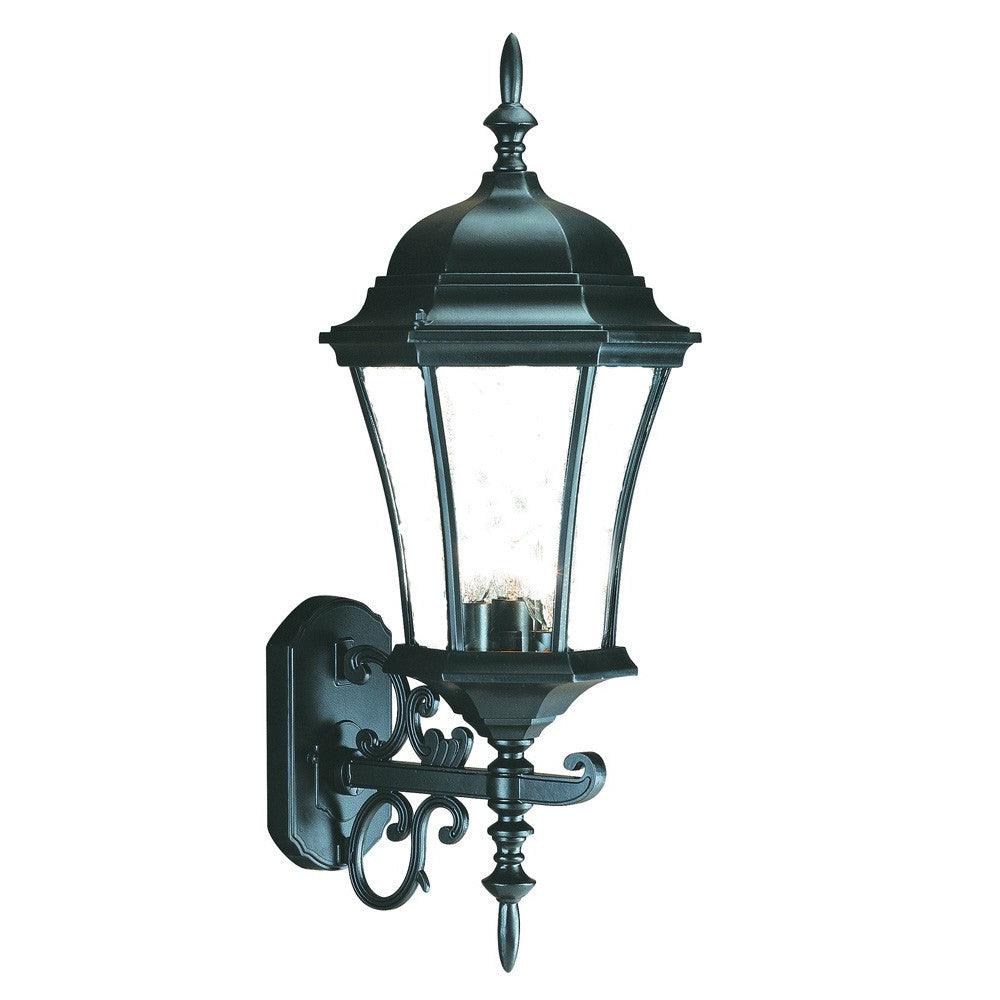 Matte Black Ornamental Carousel Lantern Wall Light - AFS