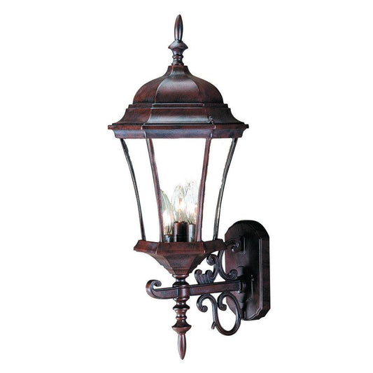 Dark Brown Ornamental Carousel Lantern Wall Light - AFS