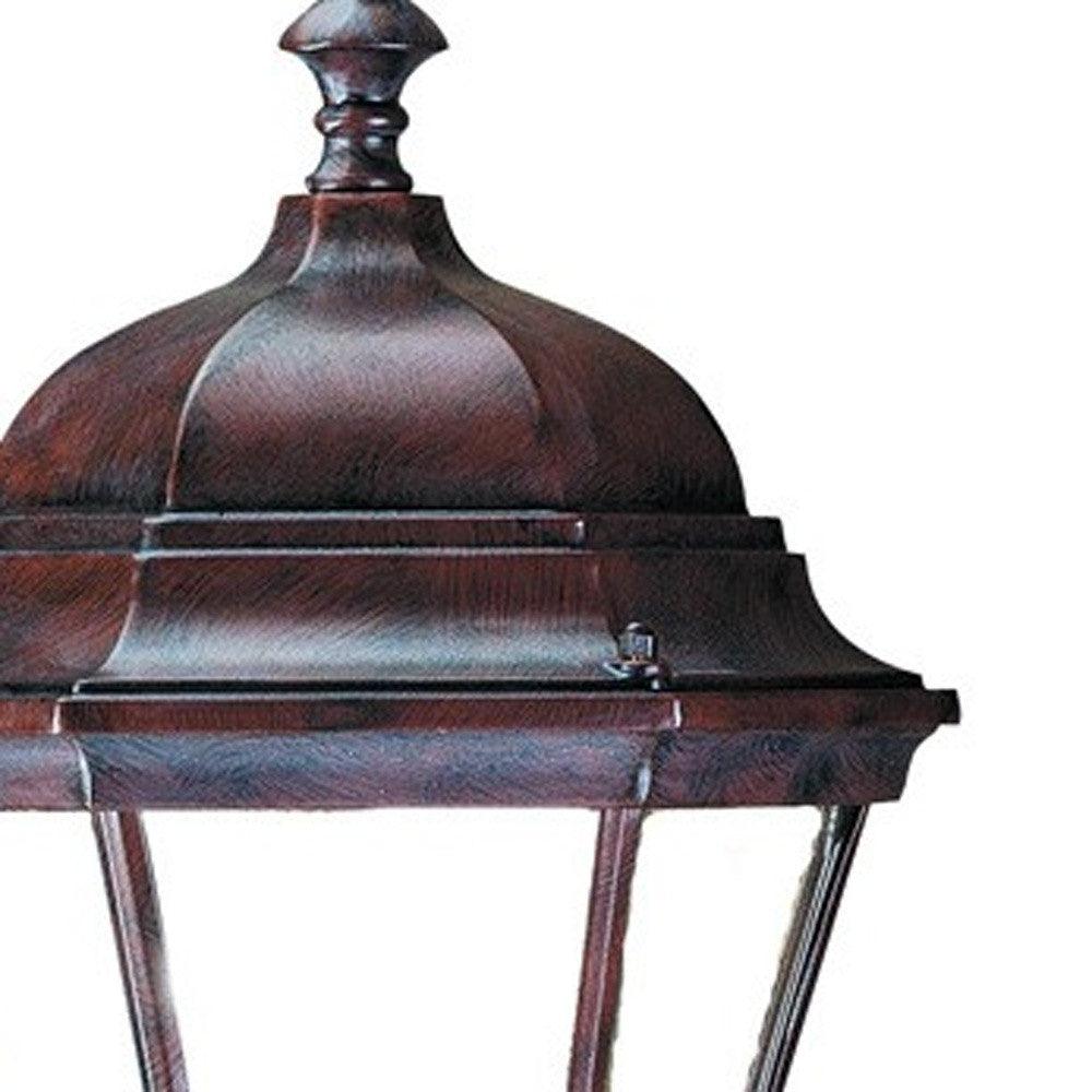 Dark Brown Ornamental Carousel Lantern Wall Light - AFS