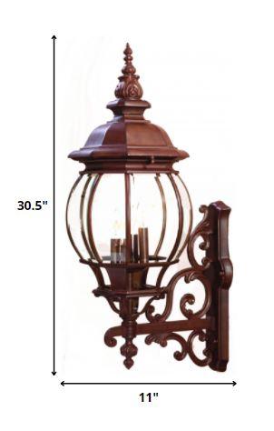 Chateau 4-Light Burled Walnut Wall Light - AFS