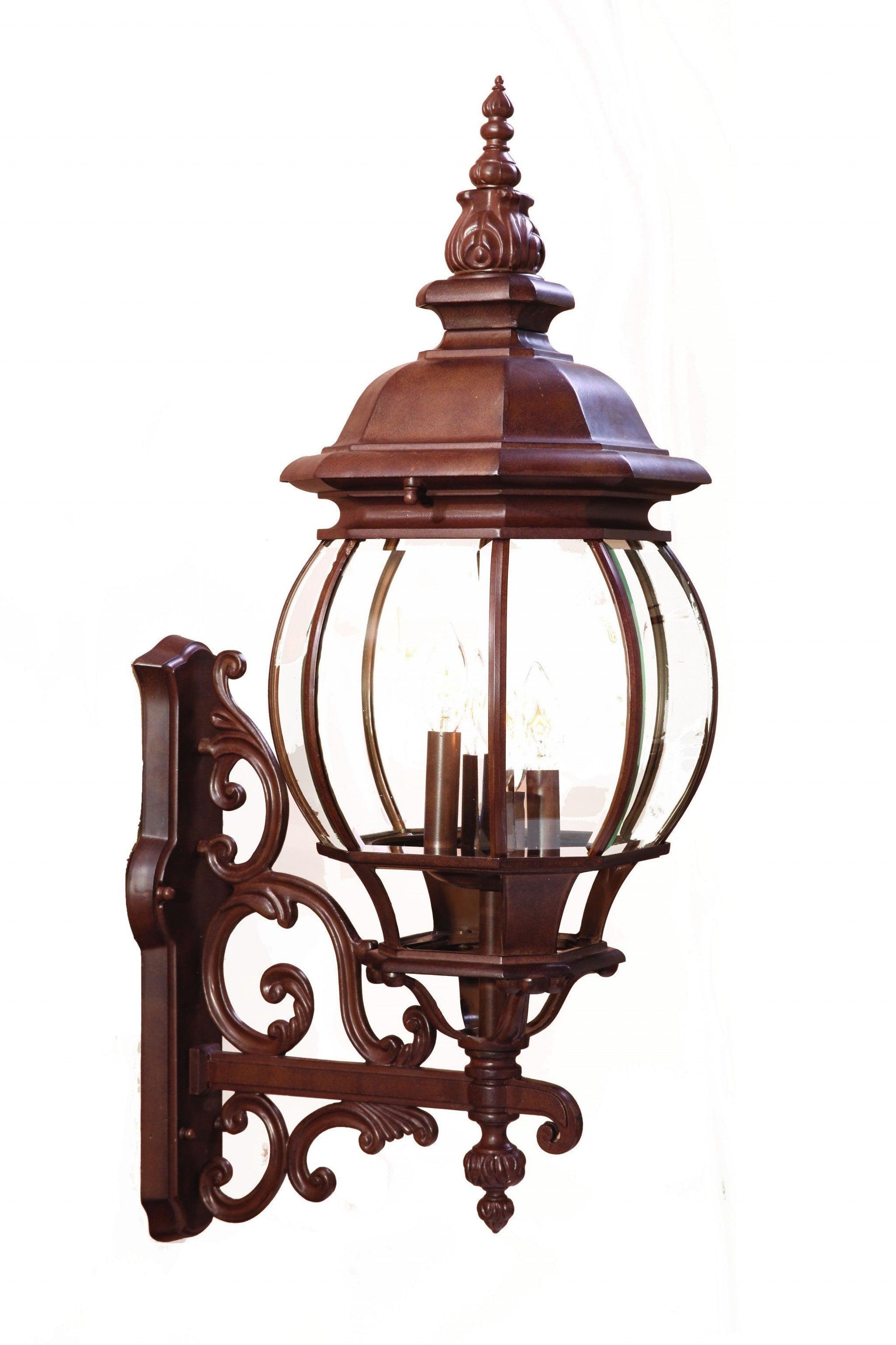 Chateau 4-Light Burled Walnut Wall Light - AFS