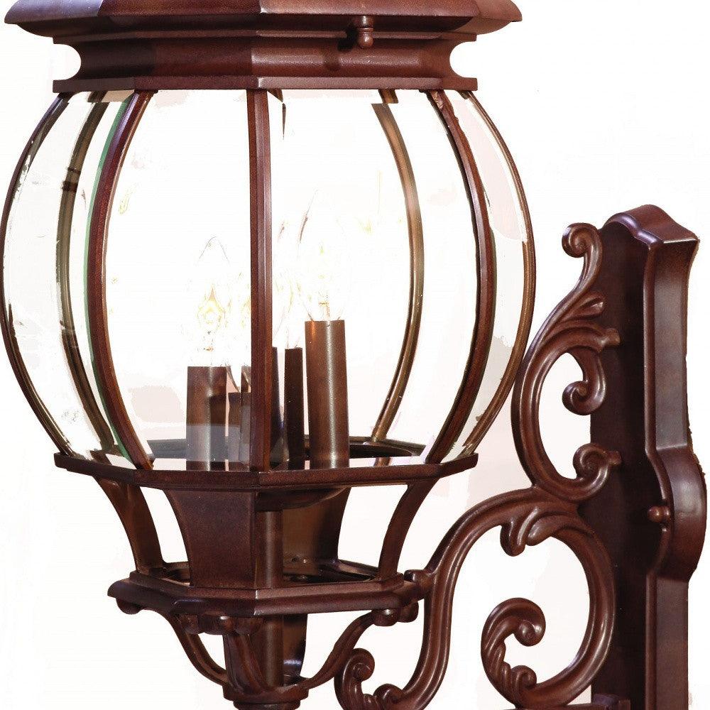 Chateau 4-Light Burled Walnut Wall Light - AFS