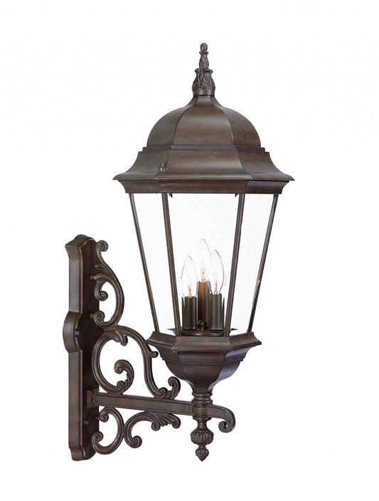 Richmond 3-Light Burled Walnut Wall Light - AFS