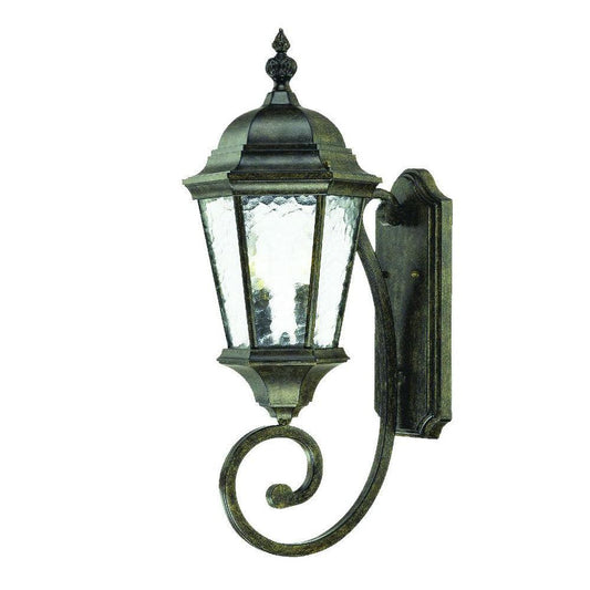 Two Light Antique Black Carousel Lantern Wall Light - AFS