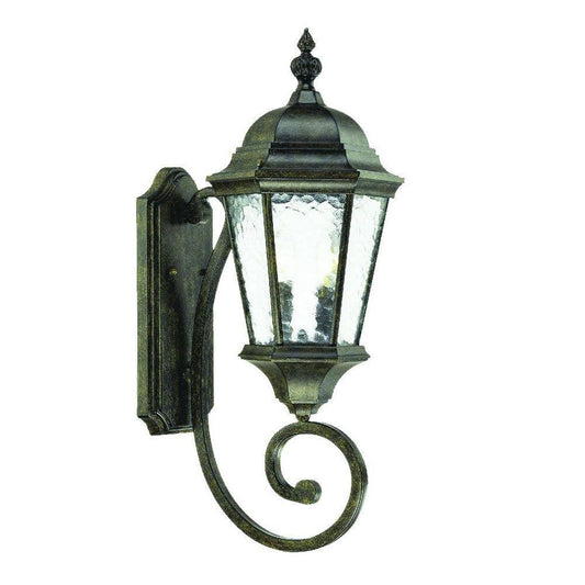 Two Light Antique Black Carousel Lantern Wall Light - AFS