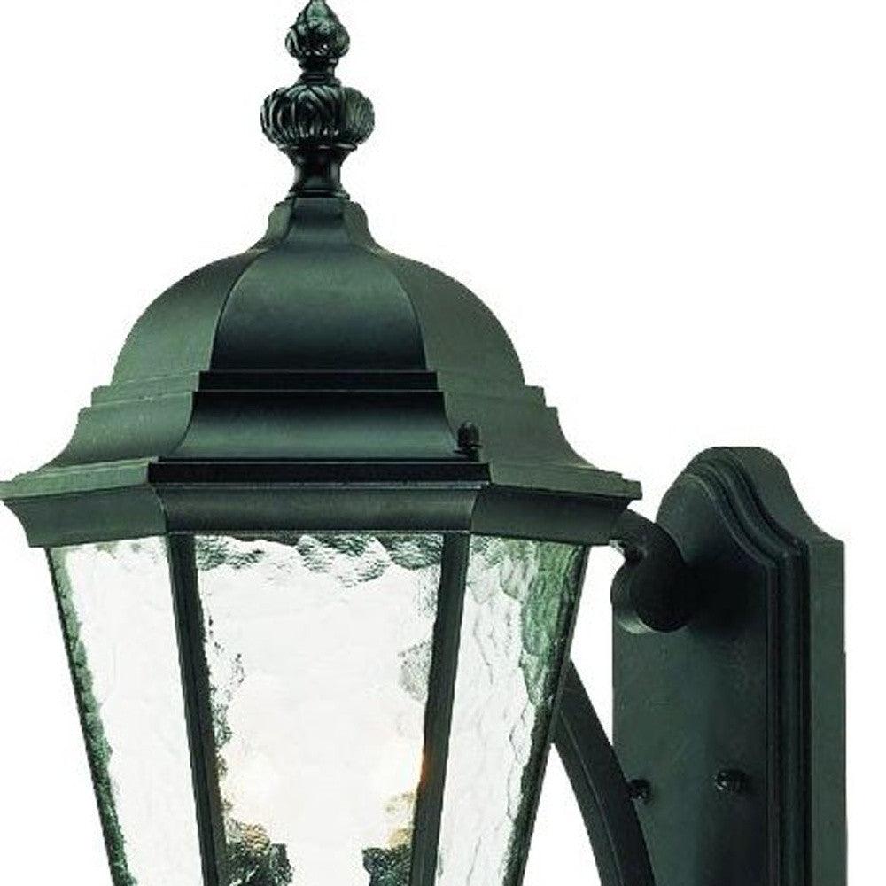 Two Light Matte Black Carousel Lantern Wall Light - AFS