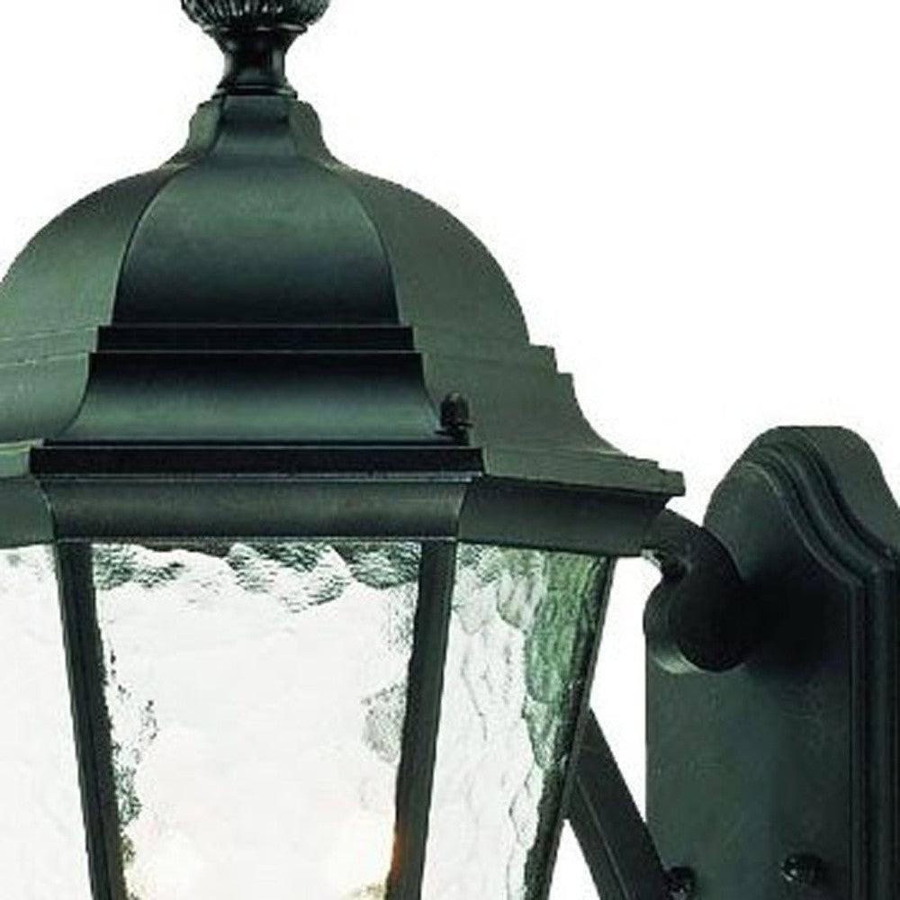 Two Light Matte Black Carousel Lantern Wall Light - AFS