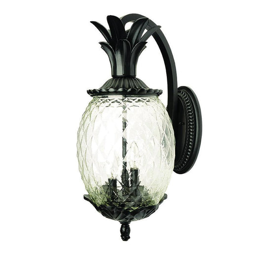 Matte Black Hanging Pineapple Wall Light - AFS