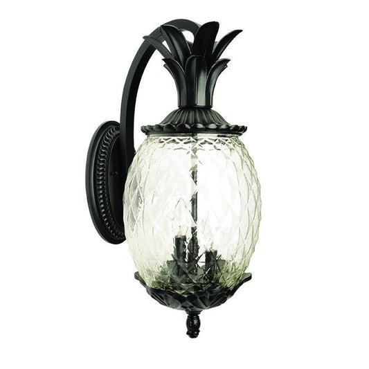 Matte Black Hanging Pineapple Wall Light - AFS