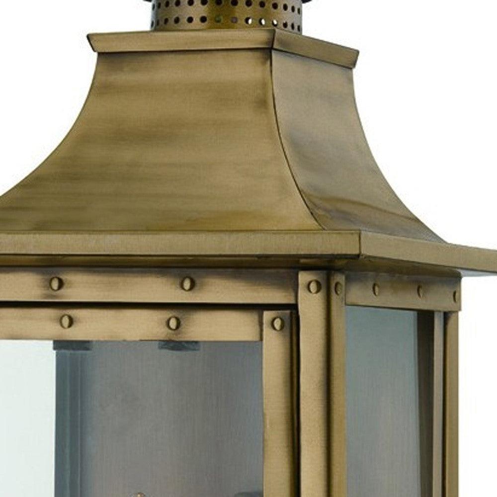 St. Charles 2-Light Aged Brass Wall Light - AFS