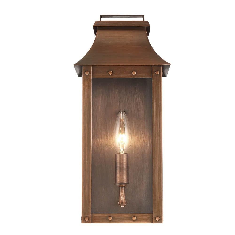 Manchester 1-Light Copper Patina Pocket Wall Light - AFS