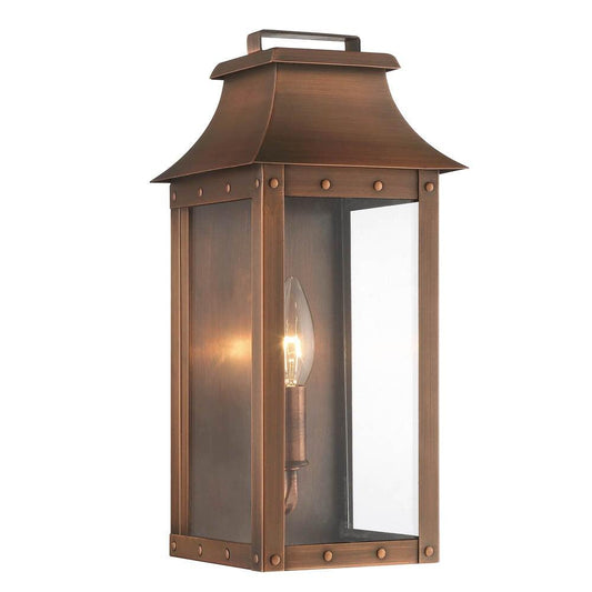 Manchester 1-Light Copper Patina Pocket Wall Light - AFS