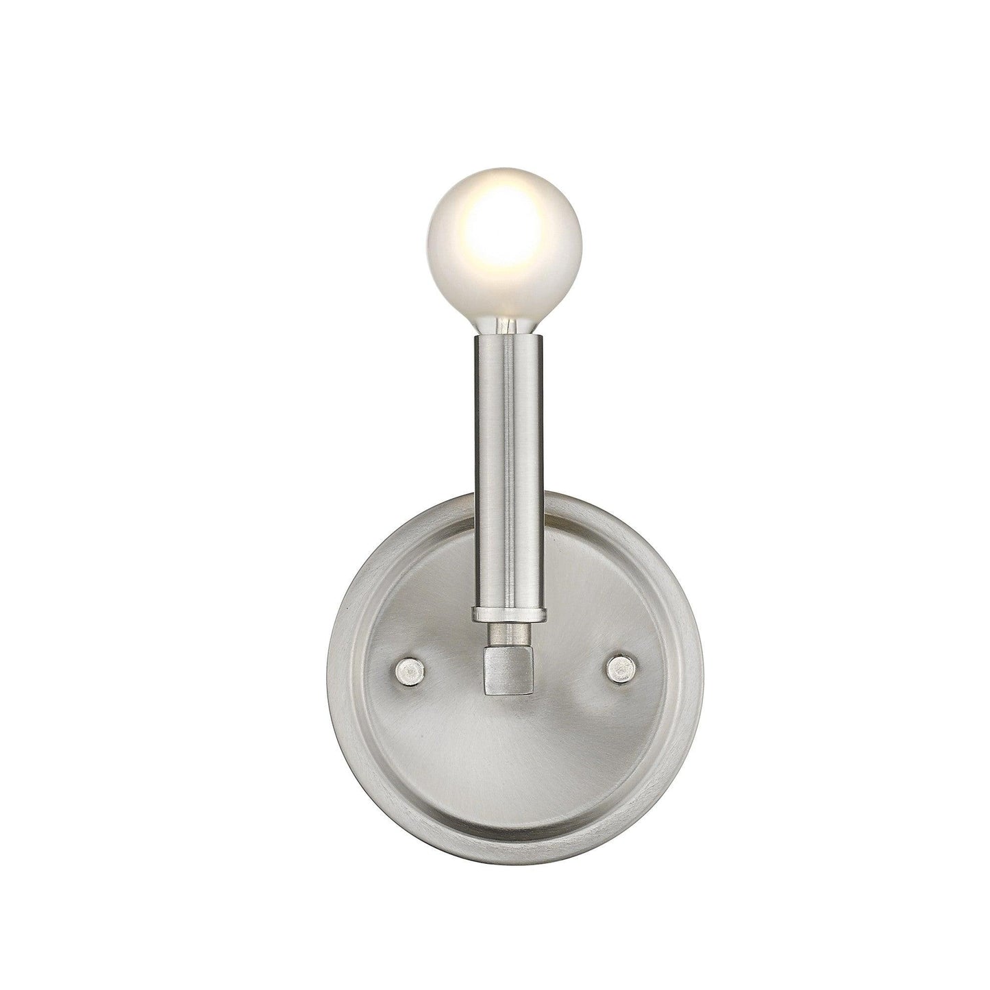 One Light Silver Wall Sconce - AFS