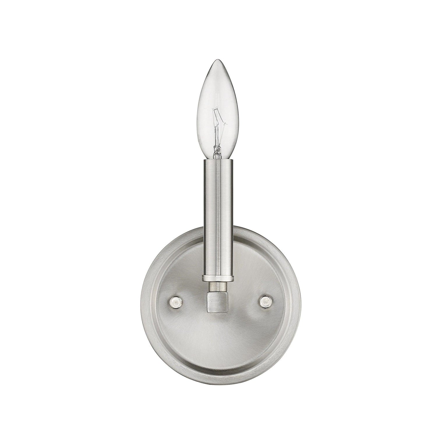 One Light Silver Wall Sconce - AFS