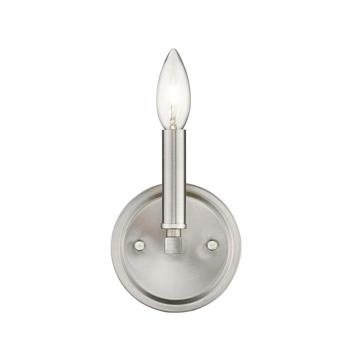 One Light Silver Wall Sconce - AFS