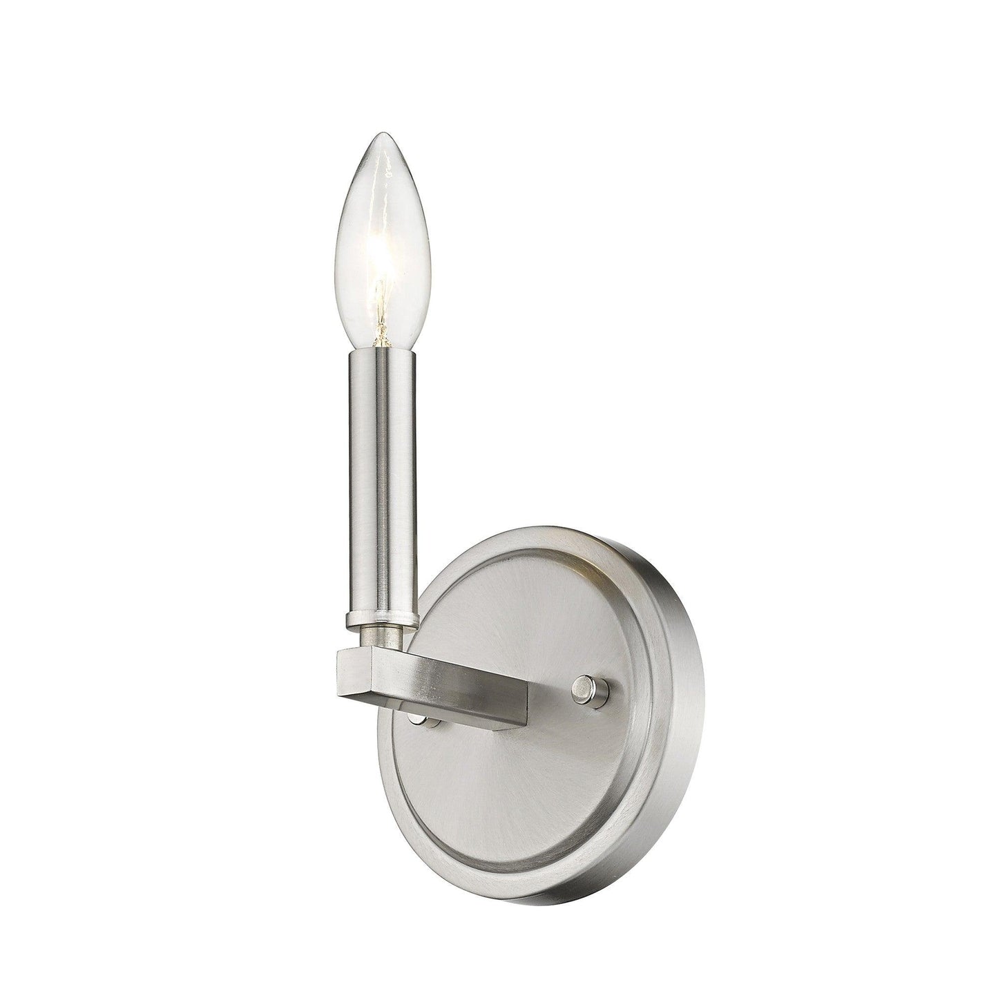 One Light Silver Wall Sconce - AFS