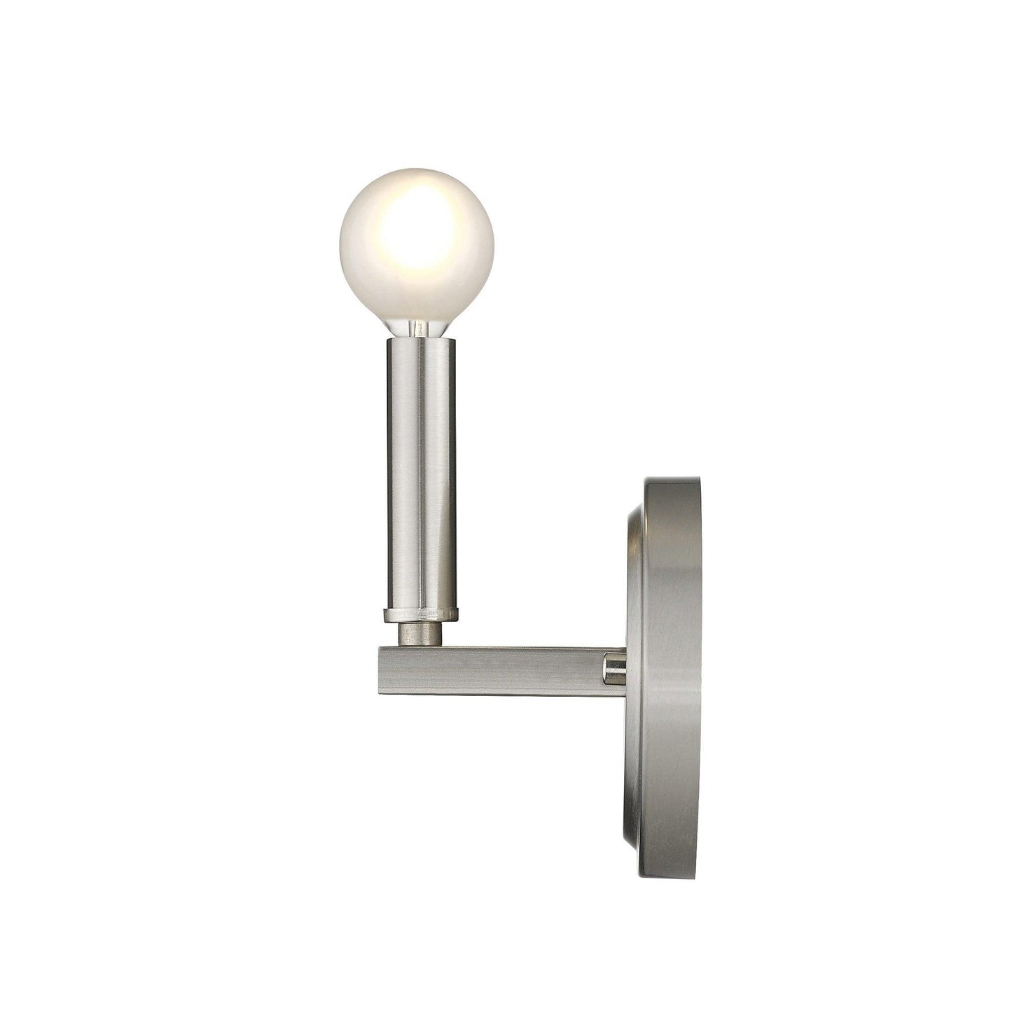 One Light Silver Wall Sconce - AFS