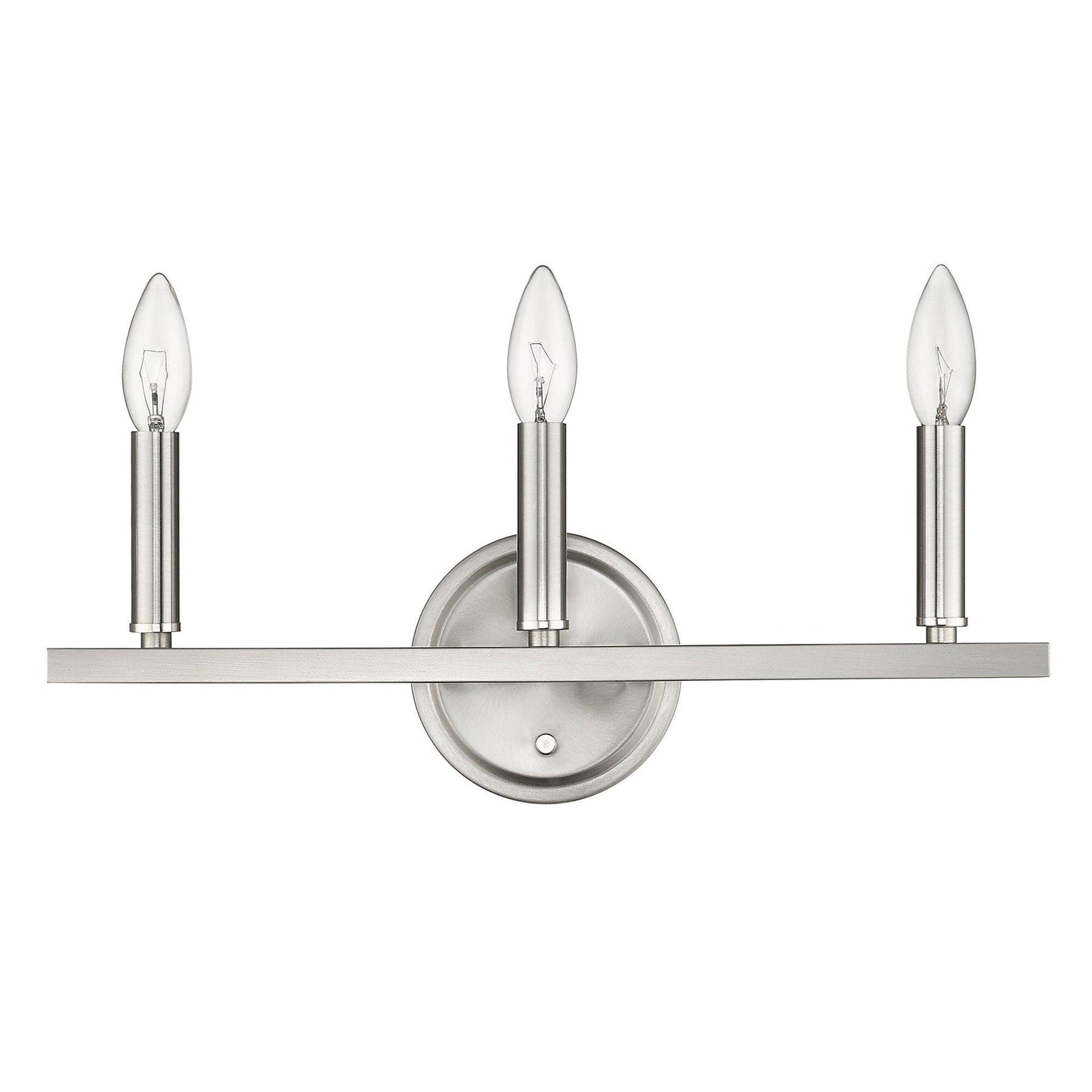 Three Light Silver Wall Sconce - AFS