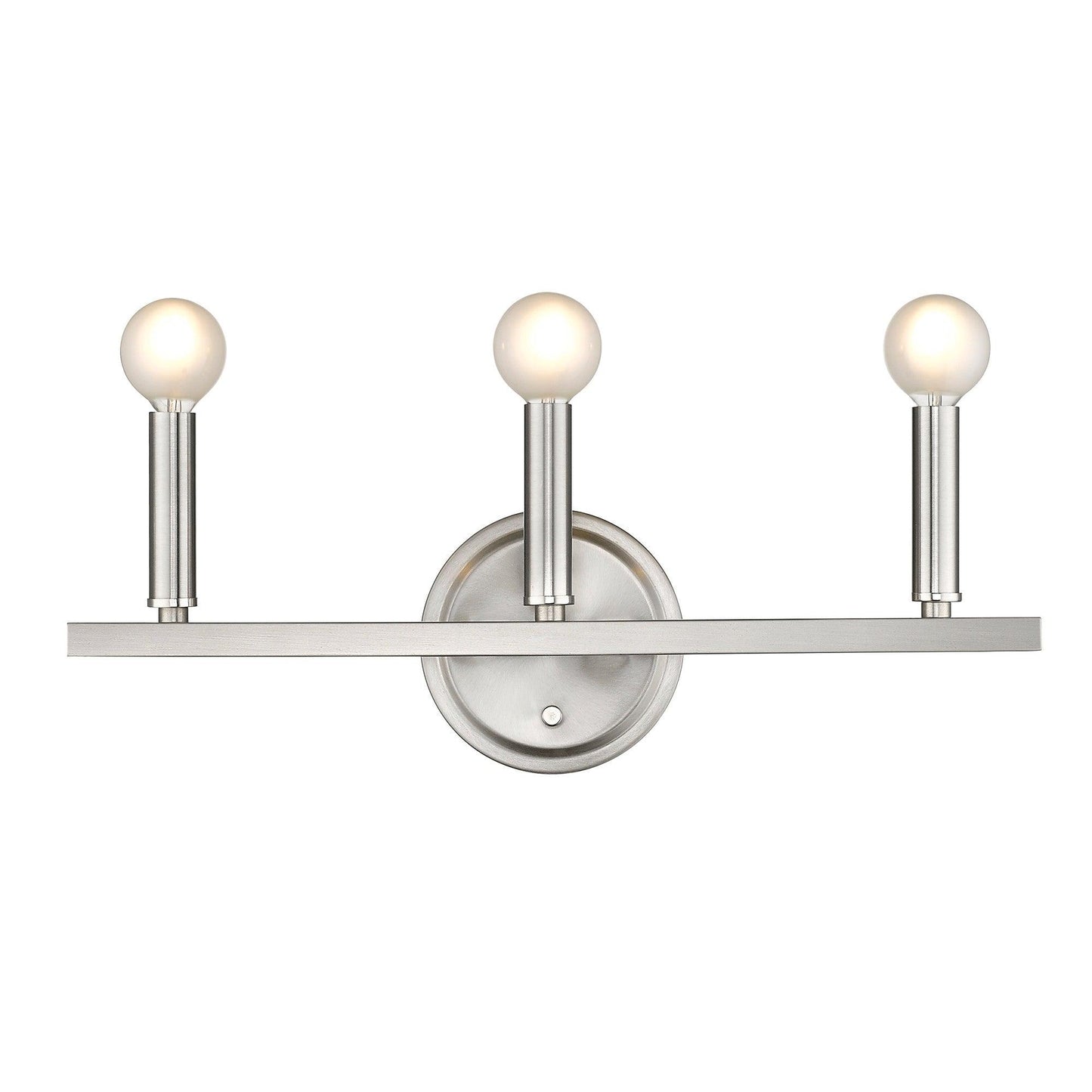 Three Light Silver Wall Sconce - AFS