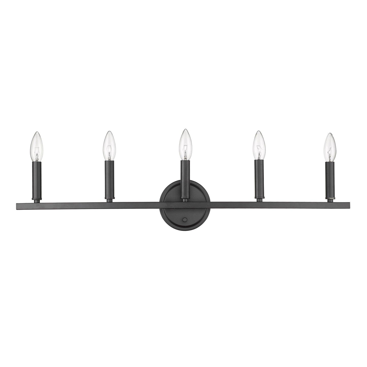 Sawyer 5-Light Matte Black Vanity - AFS