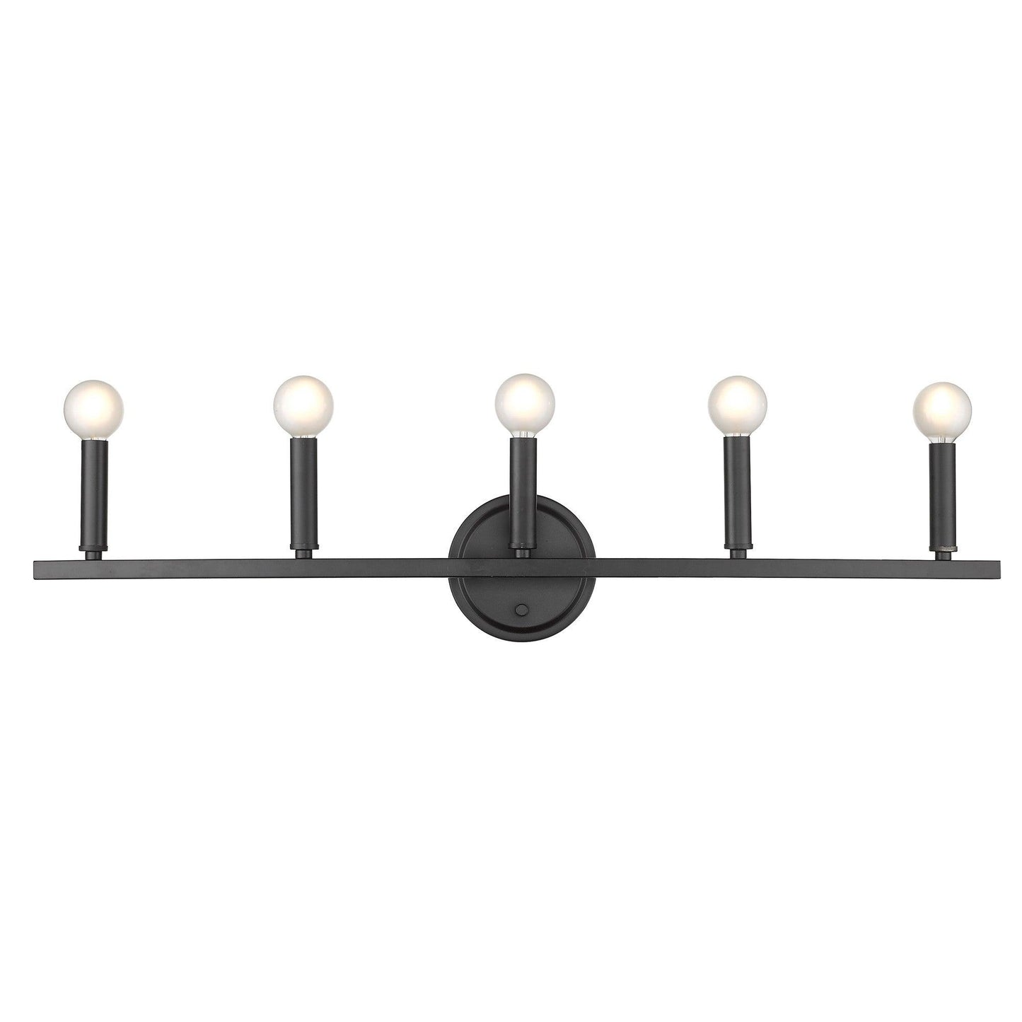 Sawyer 5-Light Matte Black Vanity - AFS