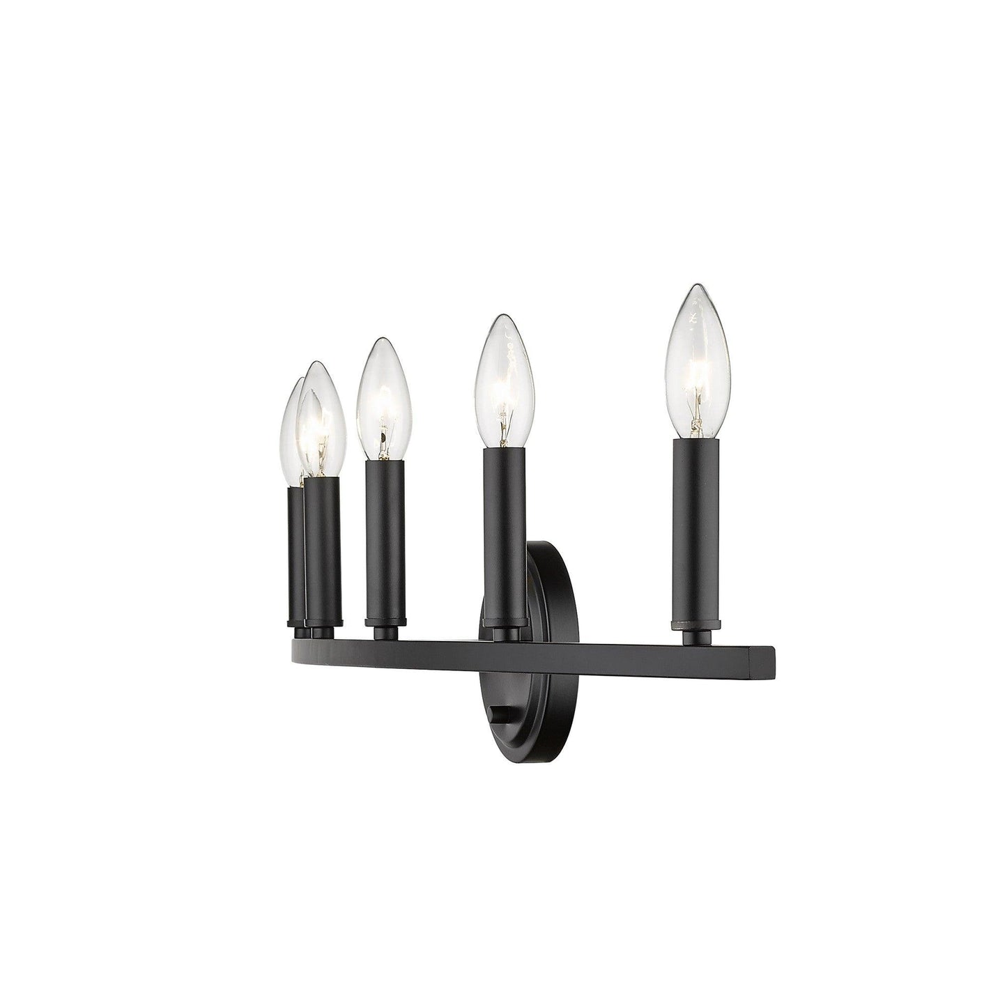 Sawyer 5-Light Matte Black Vanity - AFS