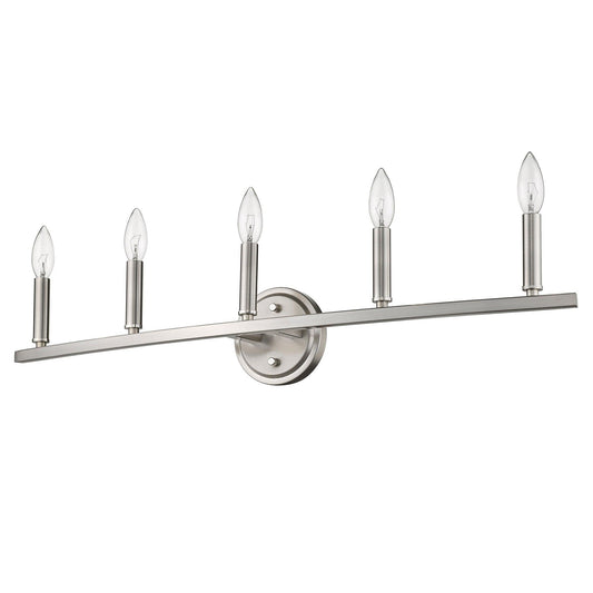 Sawyer 5-Light Satin Nickel Vanity - AFS