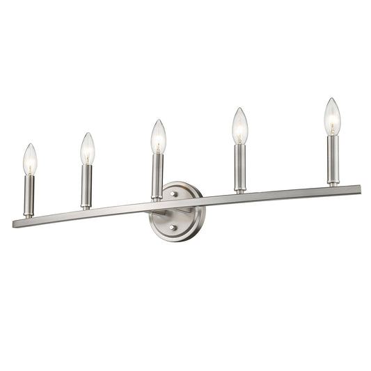 Sawyer 5-Light Satin Nickel Vanity - AFS