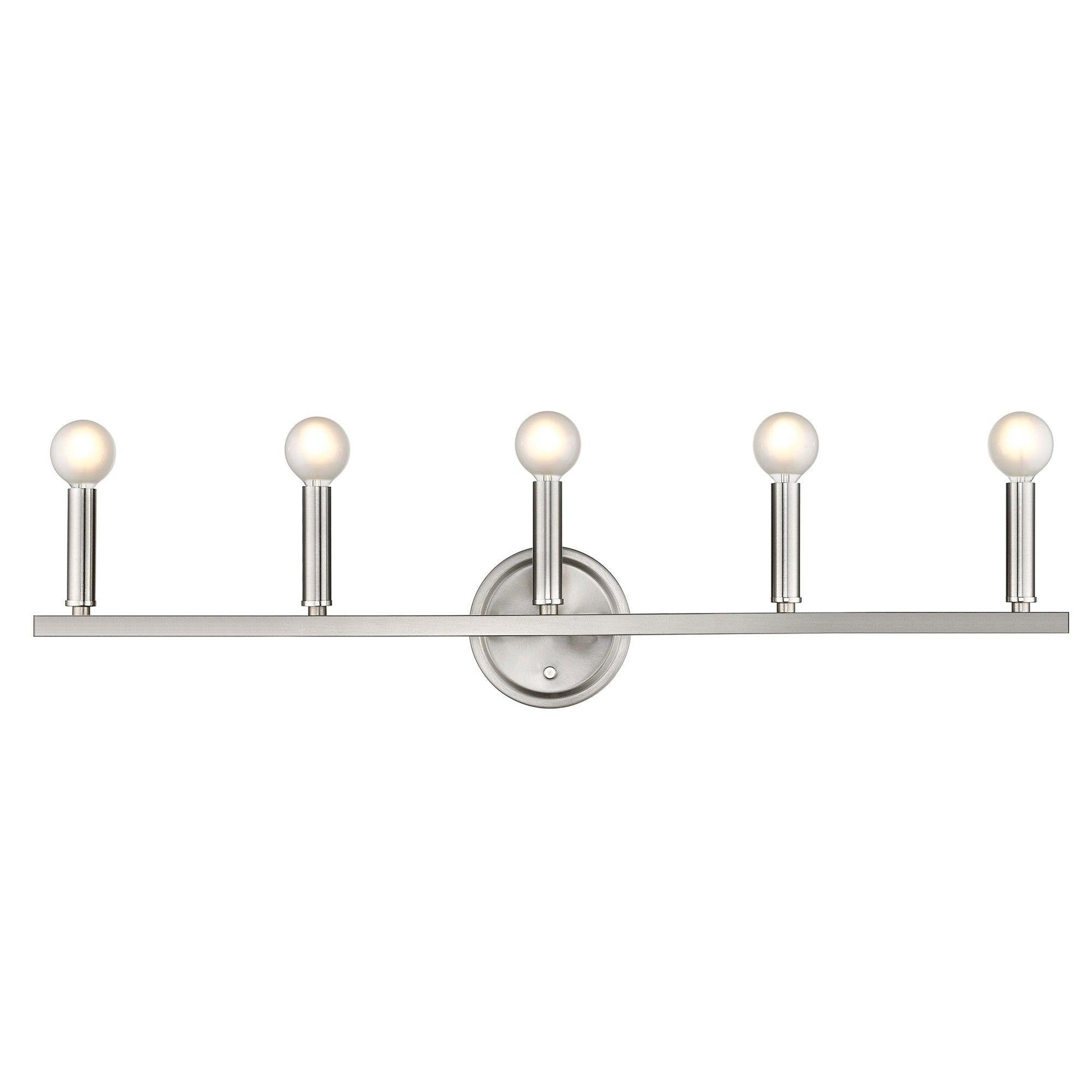 Sawyer 5-Light Satin Nickel Vanity - AFS