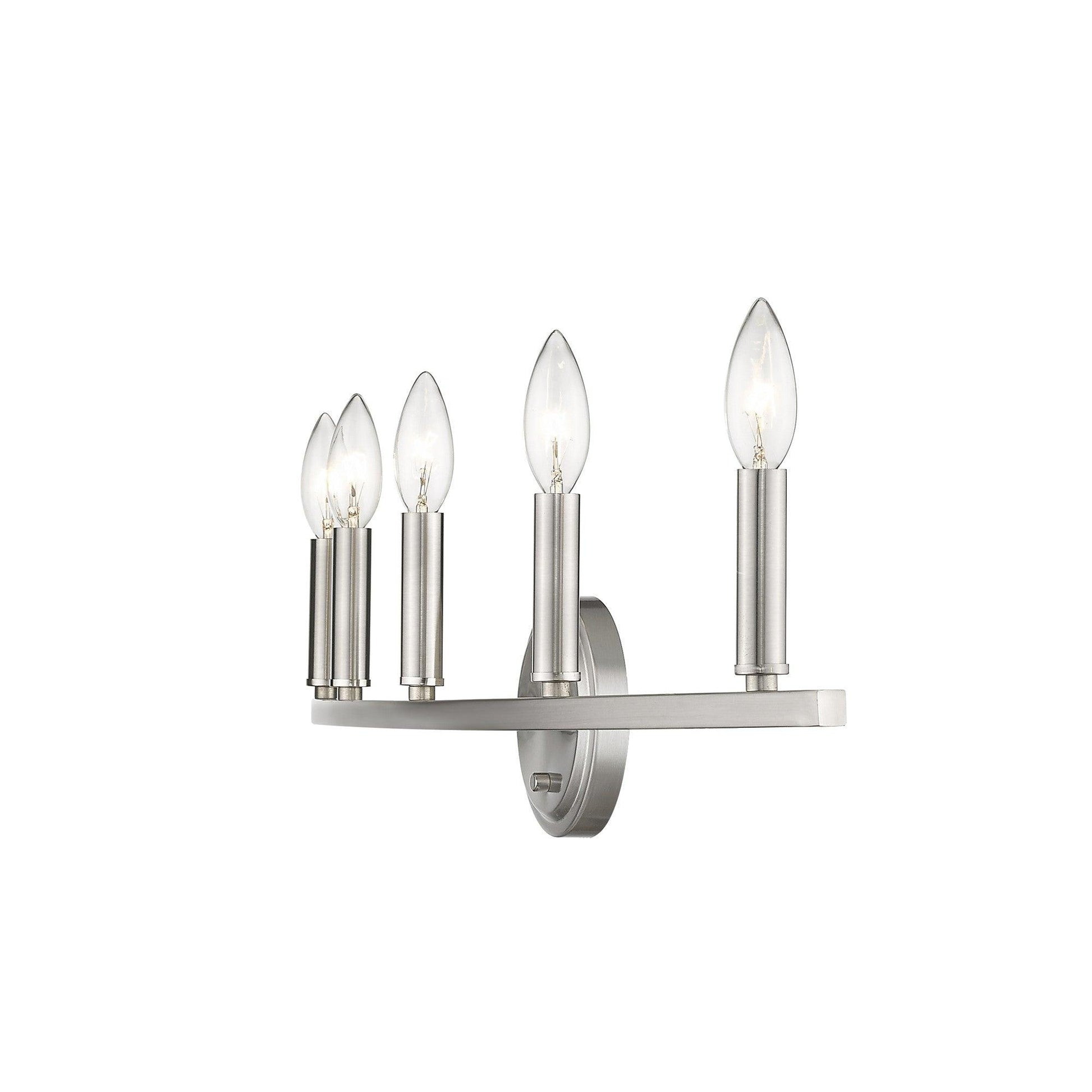 Sawyer 5-Light Satin Nickel Vanity - AFS