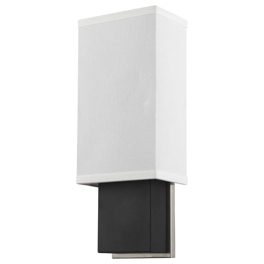 Rectangular Wall Sconce with Linen Fabric Shade - AFS